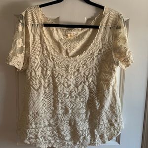Anthropologie lace top